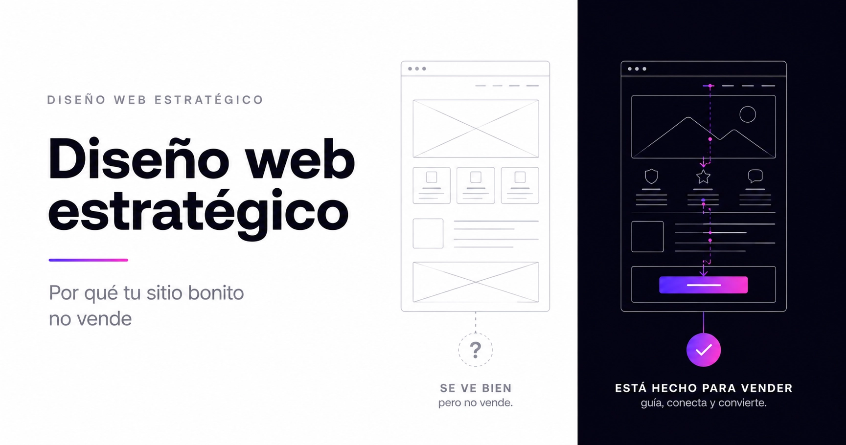 Qué es el diseño web estratégico y por qué tu sitio bonito no vende — VokkoAgency